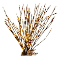 Miniatyrbild 5 av 5: 3 st LED-simuleringsgren blomsterarrangemang ljussling crea
