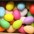 Miniatyrbild 4 av 5: Plastfalska ägg för hantverk, 60 st påskäggprydnader kycklingägg leksaksmat lekset för barn Diy-ägg