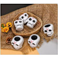 Miniatyrbillede 2 af 5: 4 stk. Halloween kranie bløde legetøj søde sorte flagermus legetøj stress Reli