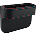 Miniatyrbillede 1 af 5: Mus over billedet for at zoome ind Læder Bil Kopholder 28 * 20,7 cm Universal Bil Kopholder Bil Kopholder Opbevaring Bil Kopholder Organizer Drikkeholder