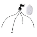 Miniatyrbilde 2 av 5: Telefonstativ Telefonholder for seng Roterende fleksibel mobiltelefonholder Justerbart stativ for skrivebord Bil (Svart med fjernkontroll) Black with Distant Control