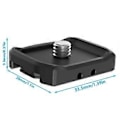 Miniatyrbilde 3 av 5: Magnetisk hurtigutløser basefeste for Pocket 3 kamera ekspansjonsadapter 1/4 tommers fast holder bærbart stativ tilbehør