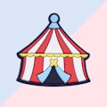 Miniatyrbild 7 av 8: 12-delad uppsättning söta tecknade cirkus kylskåpsmagneter