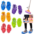 Miniatyrbild 1 av 5: Moptofflor, 5 par multifunktionella mikrofiberdammsugarskor Clea