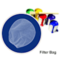 Miniatyrbillede 2 af 5: 4 stk. malingssilpose med finmasket filterpose, elastisk åbning, silpose, malingfilterlomme til maling, havearbejde (5 gallon)