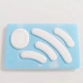 Miniatyrbillede 5 af 5: 1 sæt is-version musefødder til GProWireless GPROX Superlight 2 musefødder Pad Glides buede kanter museskøjter klistermærke GPRO WIRELESS
