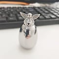 Miniatyrbillede 2 af 5: Rustfrit stål engelvinger hjerte små urner dine vinger var klar mindesmærker kremering aske urne souvenir (vinkelvinge)