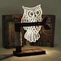 Miniatyrbillede 2 af 5: LED-sengelampe, dæmpbar natlys, bordlampe, stemningslys, tredimensionel