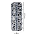 Miniatyrbild 2 av 4: Akryl Fjäril Blomma Björn Nagelkonst Hänge Nagelkonst, Multi-form Pärla Rhinestone Gyllene Metall Nagelkonst