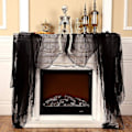 Miniatyrbillede 3 af 4: Halloween Gazestof - Sort Spundet Garn Farvet Polyester Bomuld Dekoration Klud Scene Arrangement Rekvisitter