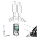 Pikkukuva 2 / 5: USB C - USB C -kaapeli, uros-uros, tukee 100 W latausta, synkronoi tiedonsiirron, 10 Gbps johto elektronisille laitteille 2m