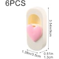 Miniatyrbilde 3 av 4: 6 stk rosa stil2 dynetrekk klips dynetrekk klips hjerte anti-run