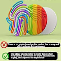 Miniatyrbilde 5 av 5: Yoyocats Sensorisk Tavle, Yoyo Cats Sensorisk Aktivitetstavle, Silikon Fidget Leke Round Red