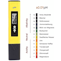 Miniatyrbillede 5 af 5: 0,01ph opløsning, digitalt ph-meter, Atc ph bærbart vandkvalitetstester