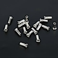 Miniatyrbillede 4 af 5: 50 stk./pakke Cykel Racer Cykler Nippel 12G 13G 14G Ultralet Høj Styrke Sort Sølv Eger Nippel Cykel Eger Hætte 50 stk 14G sølv 12mm 50pc 14G silver 12mm