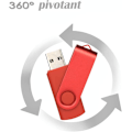 Pikkukuva 5 / 5: 8GB 2 kpl:n pakkaus pyöriviä flash-asemia USB 2.0 flash-asema pyörivä tallennuslevy muistitikku Pendrive naruilla (sininen/punainen 8GB*2 kpl)