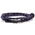 Miniatyrbillede 1 af 5: Fashion-belagt sort legering haj hale krog farverig reb armbånd bangle（A）