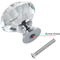 Miniatyrbillede 3 af 5: 10 stk. 20mm hvide diamantformede glasgreb til skabe