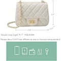 Miniatyrbild 2 av 5: Designerväskor Läder Clutch Liten Quiltad Handväska Axelremsväska B