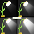 Miniatyrbilde 6 av 7: Barne skrivebordslampe, kreativ oppladbar LED skrivebordslampe øyebeskyttelse berøringssensor bordlampe dimbar nattbordslampe med penneholder (gul)