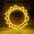 Miniatyrbilde 1 av 5: Nattlys Sol Neon Skiltlys LED-skilt med USB eller batteridrift