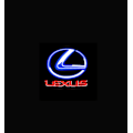 Miniatyrbillede 1 af 5: 2 stk. Lexus LS RX ES IS LX Dør Projektion Atmosfære Lampe (Blå Label og Rød Bogstav)