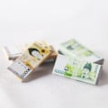 Miniatyrbillede 4 af 5: 80 simulerede magiske genstande af Won Micro koreanske pengesedler (5W won)