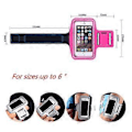 Miniatyrbilde 2 av 5: Universal Sports Vanntett Løpe Telefon Armbånd Trening Mobiltelefonholder Veske Midjebelte Armveske Treningsøkter for Alle 5.5 Tommers Telefoner (rose rød) rose red
