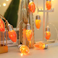 Miniatyrbilde 5 av 5: Juledekorativ lampe led lønneblad pære ønskeflaske lys