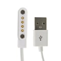 Miniatyrbilde 1 av 3: Smartklokke ladekabel 4-pin magnetisk lader universal for smart armbånd hvit