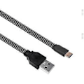Miniatyrbilde 1 av 5: USB 2.0 Hann til USB C Datakabel Rett Hode/90 Graders Vinklet Flat Kabel For Nettbrett Telefoner 480Mbps Dataoverføring 0.5m straight head