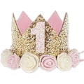 Miniatyrbillede 1 af 5: Baby krone  1 års fødselsdag  prinsesse krone