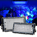 Miniatyrbillede 2 af 3: 100W LED sort lys projektor ip65 vandtæt, UV LED lys, eff