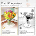 Miniatyrbilde 4 av 5: Blomsterarrangement Hjelpeverktøy i Rustfritt Stål Holder Plantene i Vasen i Orden for Dyrking av Jordbærblomster Black 3pcs Set