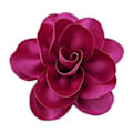 Pikkukuva 1 / 5: Tyylikäs rintakukka-asuste, muodikas satiinikukka-rintaneula, kaulusneula-koriste muotiharrastajille, ruusunpunainen rose Red