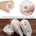 Miniatyrbilde 3 av 5: 50 stk gjenbrukbare bomulls muslin poser for matlaging, medisinsk alkohol