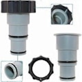 Miniatyrbillede 5 af 5: Intex Udskiftningsslangeadapter til pumpe med gevind - Til 1,5 & 1,25\" slange - Serie A 8\" Grå 2-pak
