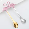 Miniatyrbillede 4 af 5: 2 stk. Flamingo teskeer Teskeer Dessertskeer Skovl Rustfrit