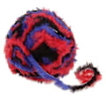 Miniatyrbillede 1 af 5: DIY Polyester Chunky til Strikning Roving Hækling 32 Meter/Nøgle Rød Sort Red Black