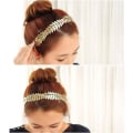 Miniatyrbillede 2 af 5: Blade Hovedbånd, Fashion Guld Blad Hovedbånd Græsk Hovedbånd Tiara Vintage Romersk Gudinde Blad Brude Hår Krone Gren（Guld）