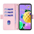 Miniatyrbild 2 av 5: För LG K52 Plånboksfodral RFID-skydd PU Läder Crossbody Telefonväska Fodral Style C