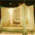 Miniatyrbilde 4 av 4: Myggnetting - seng myggnetting, hengekøye, himmelseng, hvit