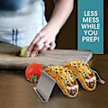Miniatyrbillede 5 af 5: 4 pakker Taco Holders Rustfrit Stål Taco Stativ Rack Bakke Stil