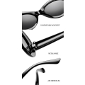 Pikkukuva 2 / 3: Retro Oval Goggle aurinkolasit, Vintage Clout aurinkolasit Unisex