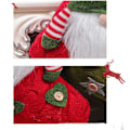 Miniatyrbild 4 av 5: 1 st julstrumpa stickad tomte strumpa handhängande strumpa