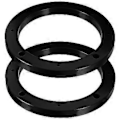 Pikkukuva 1 / 2: 1 Pari Auton Kaiuttimen Sovitin 5 Tuuman Kaiuttimen Adapterirengas Ajoneuvon Kaiutintarvike 15.8X15.8X1.4CM