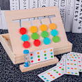 Miniatyrbillede 1 af 5: Montessori Læring Legetøj Slide Puslespil Farve & Form Matching Brai
