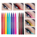 Miniatyrbillede 1 af 3: 12 stk. Mat Regnbue Farverig Flydende Eyeliner Sæt 12 Farver Blød Og Hyper Skarp Spids Pensel Eyeliner Vandtæt Høj Pigmenteret Eyeliner