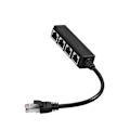 Miniatyrbillede 2 af 4: RJ45 Ethernet Splitter-kabel 1 han til 4 hun porte LAN Ethernet