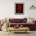 Miniatyrbild 3 av 5: 30x40cm Diamantmålning Kit för Vuxna, Röda Rosor 5D Di